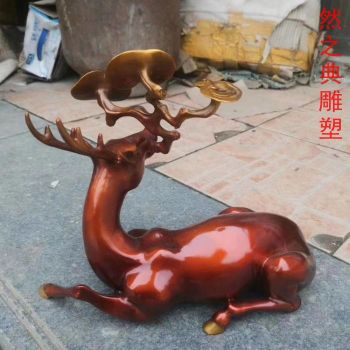 优选商业小鹿雕塑制造商-街道标识-大型小鹿雕塑