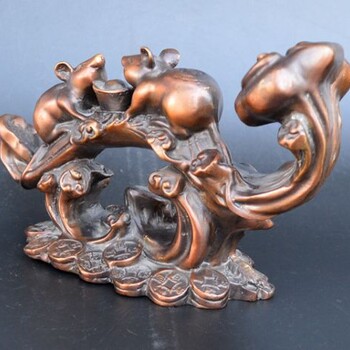 供應(yīng)景觀裝飾老鼠銅雕廠家-公園小品-企業(yè)老鼠銅雕
