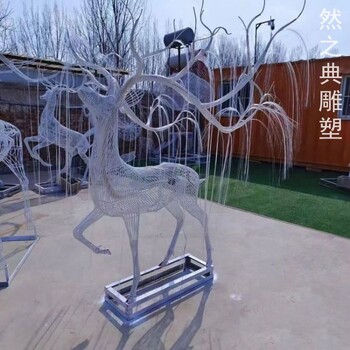 制造梅花鹿雕塑主題制作-標識雕塑-紀念梅花鹿雕塑