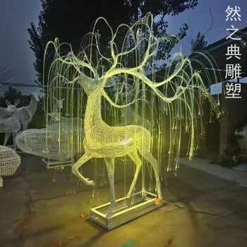 制造梅花鹿雕塑主題制作-標識雕塑-紀念梅花鹿雕塑