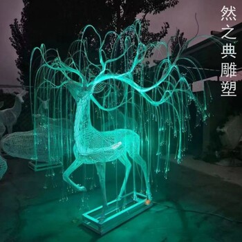 制造梅花鹿雕塑主題制作-標識雕塑-紀念梅花鹿雕塑