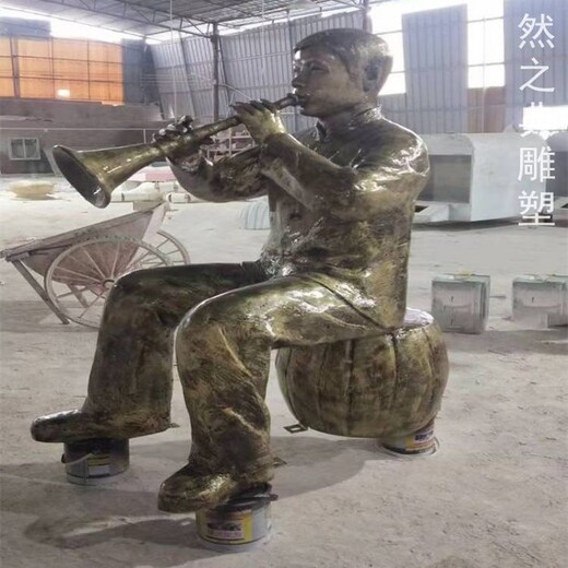 吹嗩吶雕塑廠(chǎng)家吹打班人物小品民俗樂(lè )隊人物