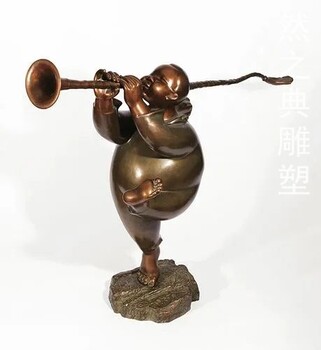 常用酒店吹嗩吶雕塑價(jià)格-小區(qū)擺件-供給構(gòu)件民俗人物