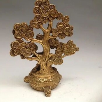 金錢(qián)樹(shù)銅雕塑美陳軟裝裝飾金錢(qián)樹(shù)銅雕塑廠(chǎng)家