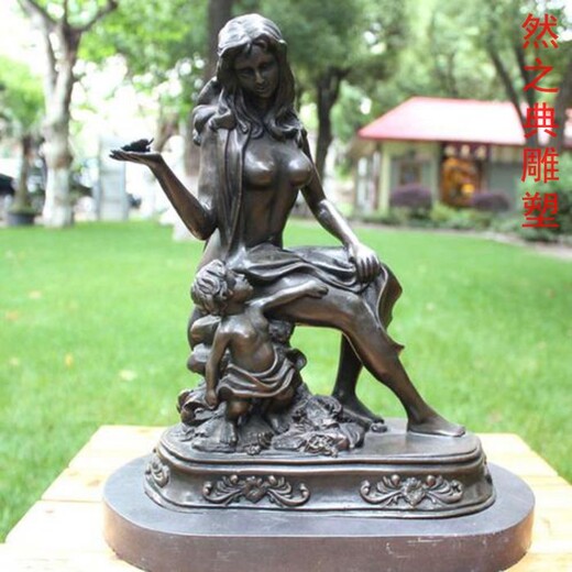 母愛(ài)雕塑廠家一家人主題母子情元素題材概念