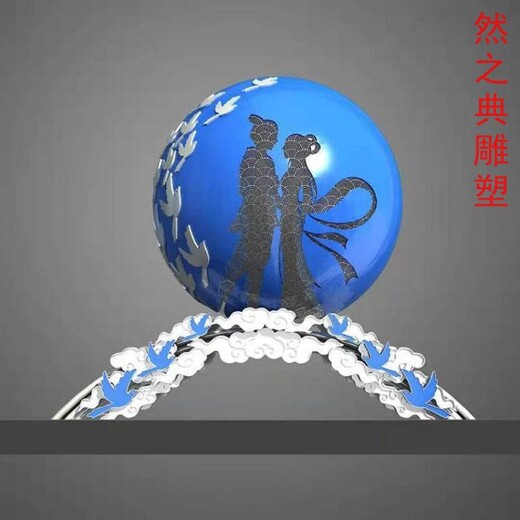 牛郎織女雕塑廠家選用愛情神話題材