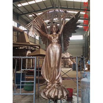 指用裝飾景觀女神雕塑制造廠(chǎng)家-地標(biāo)擺件-精選校園文化女神雕塑