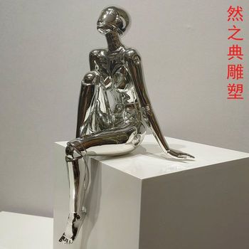 供给地产女子雕塑制造商-彩钢制作-生产女子雕塑