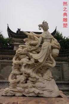 提供現(xiàn)代天女雕塑制造-鋼管組合-精選企業(yè)標志散花雕塑