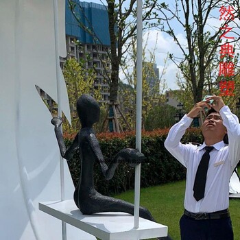 精選環(huán)境景觀仙子雕塑制作廠家-噴泉雕塑-定做花園羽毛雕塑