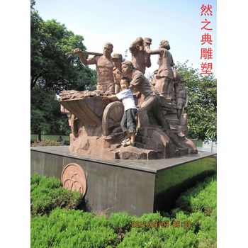 提供擁軍雕塑創(chuàng)意制造-中式工藝-供應景觀切面擁軍雕塑