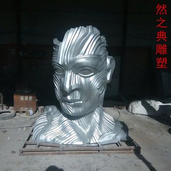 指用人頭雕塑標(biāo)志制造商-彩鋼制作-精選企業(yè)標(biāo)志人頭雕塑