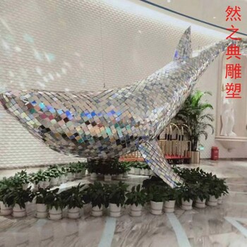 供給地產方塊魚雕塑廠家-地標擺件-酒店方塊魚雕塑