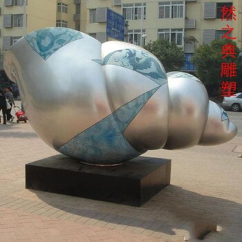 訂做小區海螺雕塑工廠-廣場雕塑-預定景觀藝術海螺雕塑