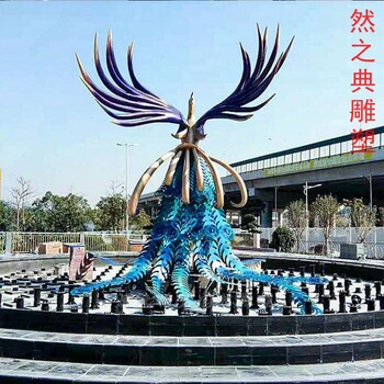 精選環(huán)境景觀(guān)孔雀雕塑價(jià)格-圓雕體系-生產(chǎn)商空間孔雀雕塑