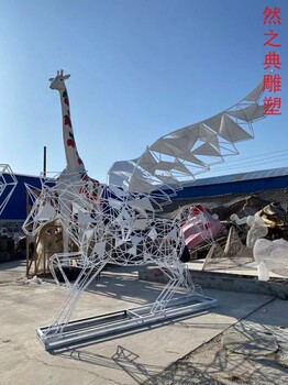 镂空马雕塑厂家预用空心动物不锈钢镂空马雕塑厂家