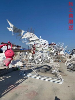 镂空马雕塑厂家预用空心动物不锈钢镂空马雕塑厂家