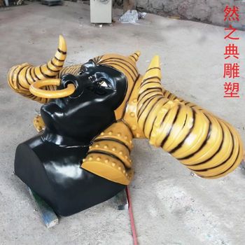 定制廣場牛角雕塑制造廠家-街頭雕塑-供給地產(chǎn)牛角雕塑