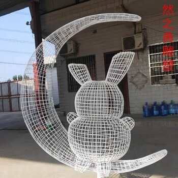精選校園文化玉兔雕塑生產(chǎn)商-街道標(biāo)識-預(yù)定社區(qū)玉兔雕塑