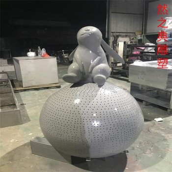精選校園文化玉兔雕塑生產(chǎn)商-街道標(biāo)識-預(yù)定社區(qū)玉兔雕塑