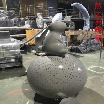 精選校園文化玉兔雕塑生產(chǎn)商-街道標(biāo)識-預(yù)定社區(qū)玉兔雕塑