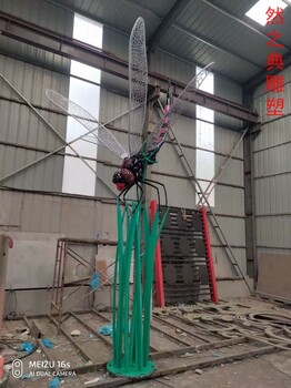 展品企業(yè)標志蜻蜓雕塑工廠(chǎng)-市標雕塑-供應景觀(guān)裝飾蜻蜓雕塑
