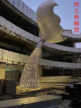 承接蒙古族魚(yú)尾雕塑工廠-街景小品-點(diǎn)擊金屬魚(yú)尾雕塑