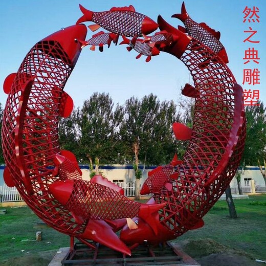 酒店金魚雕塑制作-動態(tài)雕塑-制作廣場景觀金魚雕塑