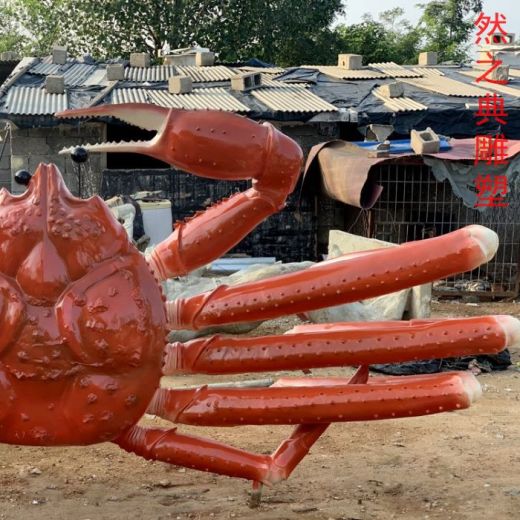 服务商景观螃蟹雕塑制造商-地标摆件-供给构件螃蟹雕塑
