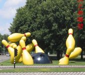 保龄球雕塑常用健身场地摆放优选保龄球雕塑厂家