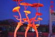 优选花伞雕塑厂家灯光镂空元素不锈钢花伞雕塑常用