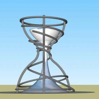 优价漏斗雕塑厂家-地域景观标识-特定不锈钢沙漏雕塑