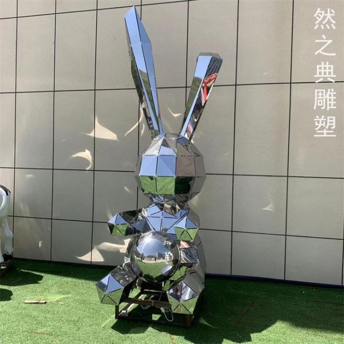 小兔子雕塑厂家-指用动物小品-选定生肖雕塑摆件