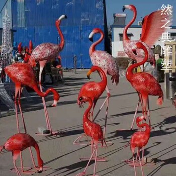 標(biāo)準(zhǔn)創(chuàng)意火烈鳥(niǎo)雕塑生產(chǎn)-街頭雕塑-定制廣場(chǎng)火烈鳥(niǎo)雕塑