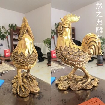 選用體育銅公雞雕塑廠(chǎng)家-酒店擺件-酒店銅公雞雕塑