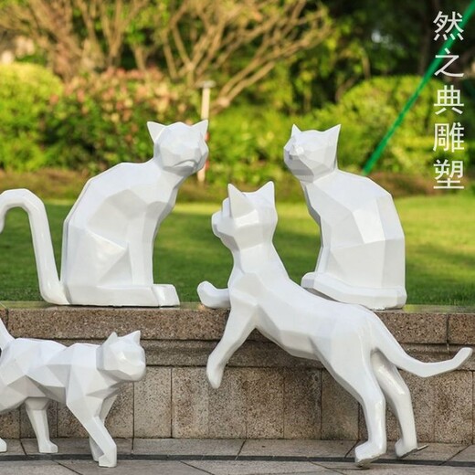承接蒙古族小貓雕塑工廠-街道標識-制造小貓雕塑園林建筑