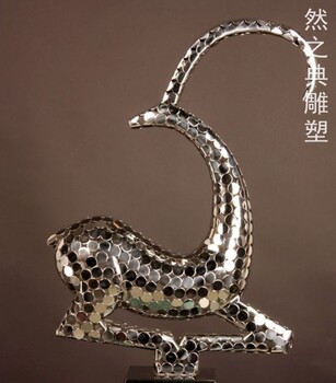 精選企業(yè)標志山羊雕塑制造廠(chǎng)家-多彩藝術(shù)-供應現代藝術(shù)山羊雕塑