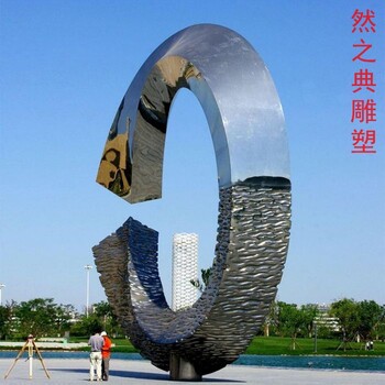 磁鐵雕塑廠家-抽象指示牌-點(diǎn)擊不銹鋼磁鐵雕塑廠