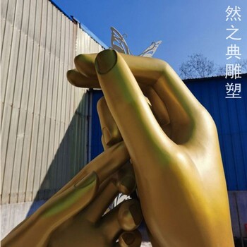 標(biāo)準(zhǔn)創(chuàng)意佛手雕塑制造廠家-室外雕塑-企業(yè)標(biāo)志佛手雕塑精選