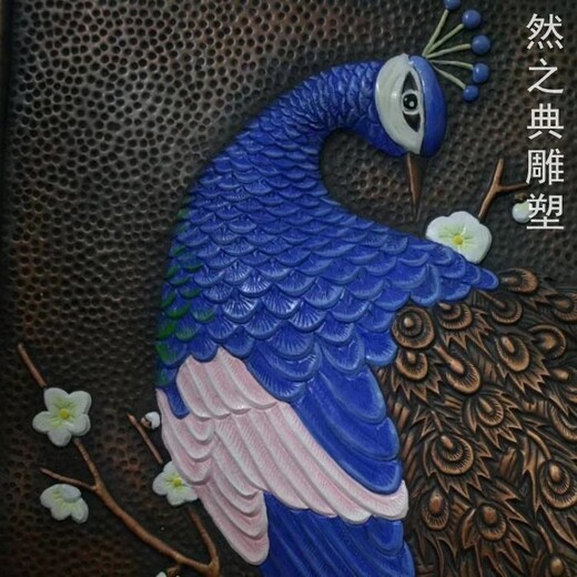 鳳凰浮雕雕塑制造商-彩繪浮雕-鍛銅鳳凰浮雕雕塑廠家