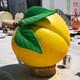 黃桃雕塑 (1)