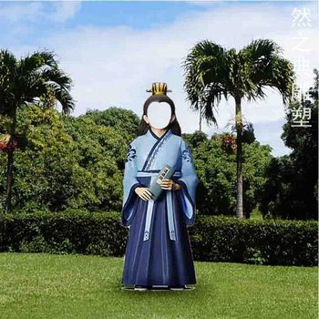 承接蒙古族無臉人雕塑制造商-園林裝飾-空間無臉人雕塑