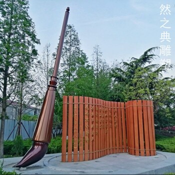 定制竹簡雕塑制造-城市雕塑-戶外竹簡擺放制作