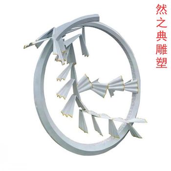 優(yōu)選文化館花環(huán)雕塑生產(chǎn)-白鋼構件-企業(yè)標志花環(huán)雕塑精選