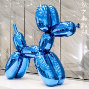 制造抽象气球狗雕塑制造厂家-拉丝工艺-纪念气球狗雕塑
