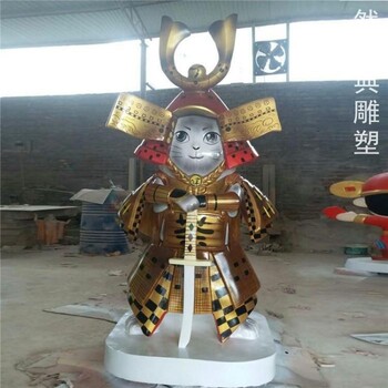 供應景區卡通貓雕塑價(jià)格-露天雕塑-戶(hù)外卡通貓擺放制作