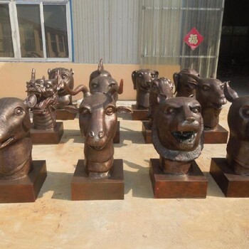 優(yōu)價民族獅子頭雕塑制造商-景觀概念-小區(qū)景觀獅子頭雕塑