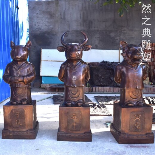 訂做獅子頭雕塑生產(chǎn)生產(chǎn)-街道標識-獅子頭雕塑定制