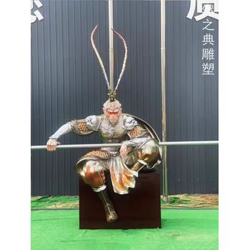 訂做體育孫悟空雕塑工廠(chǎng)-美陳雕塑-戶(hù)外孫悟空雕塑供給