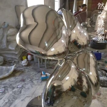 優(yōu)選四葉草雕塑工藝制作廠家-地標(biāo)擺件-定制彩色四葉草雕塑